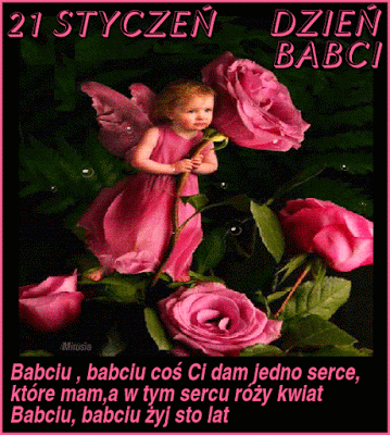 Dziewczynka wśród róż babciu babciu